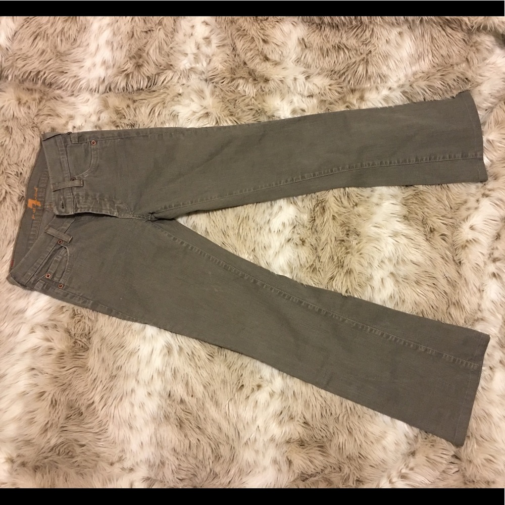 Rare green 7 jeans